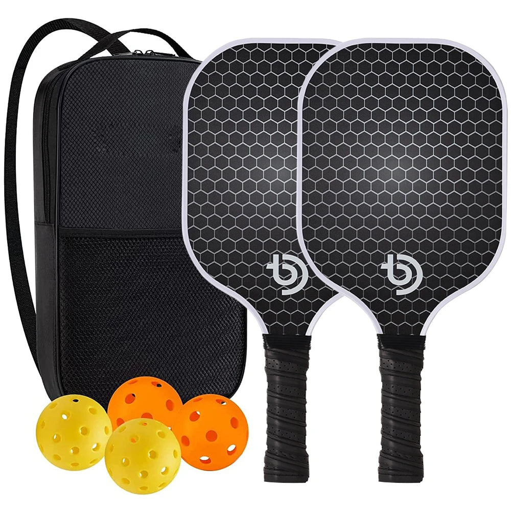 Pickleball Paddles set in Carbonoptik